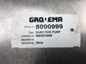 Liebherr Pompe d’injection de carburant D914